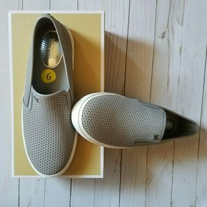 NWT Michael Kors Leather Slip-ons